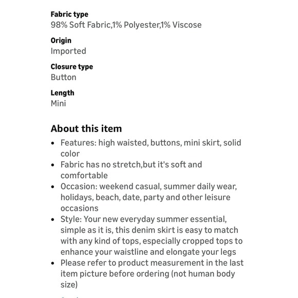 WDIRARA Women's Medium High Waisted ALine Button Wrap Denim Jean Mini Skirt Pink - Picture 4 of 4